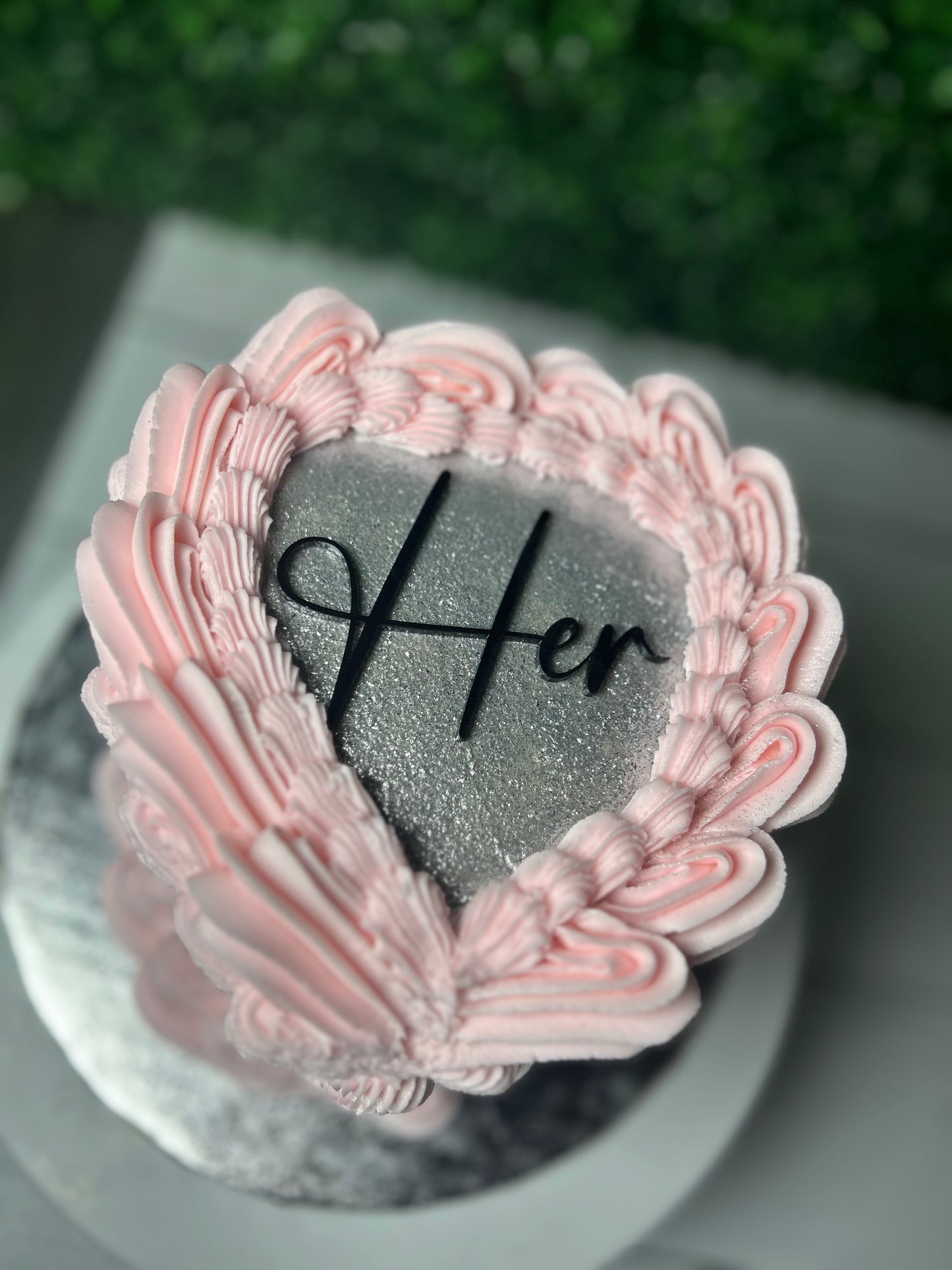 Two Layer Heart Cakes