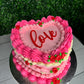 Two Layer Heart Cakes