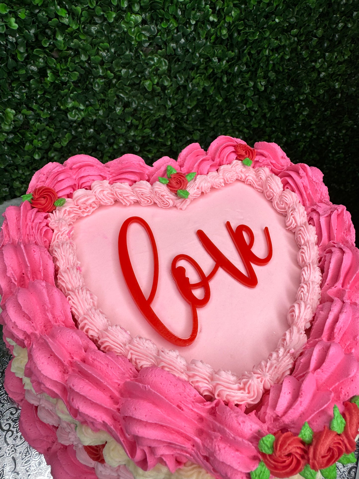 Two Layer Heart Cakes