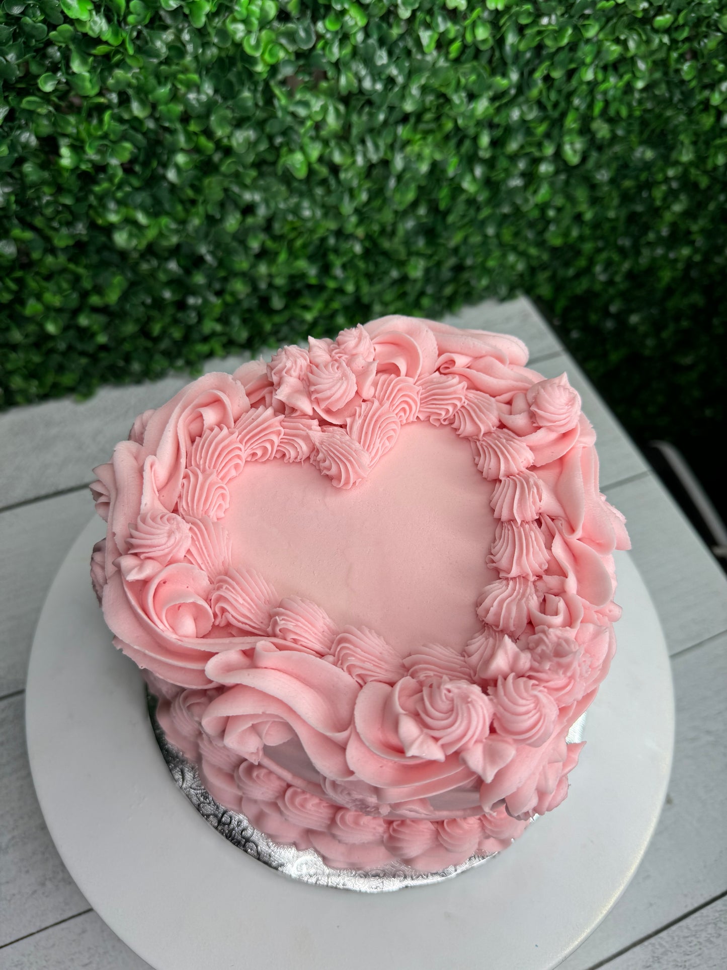 Two Layer Heart Cakes