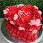 Two Layer Heart Cakes