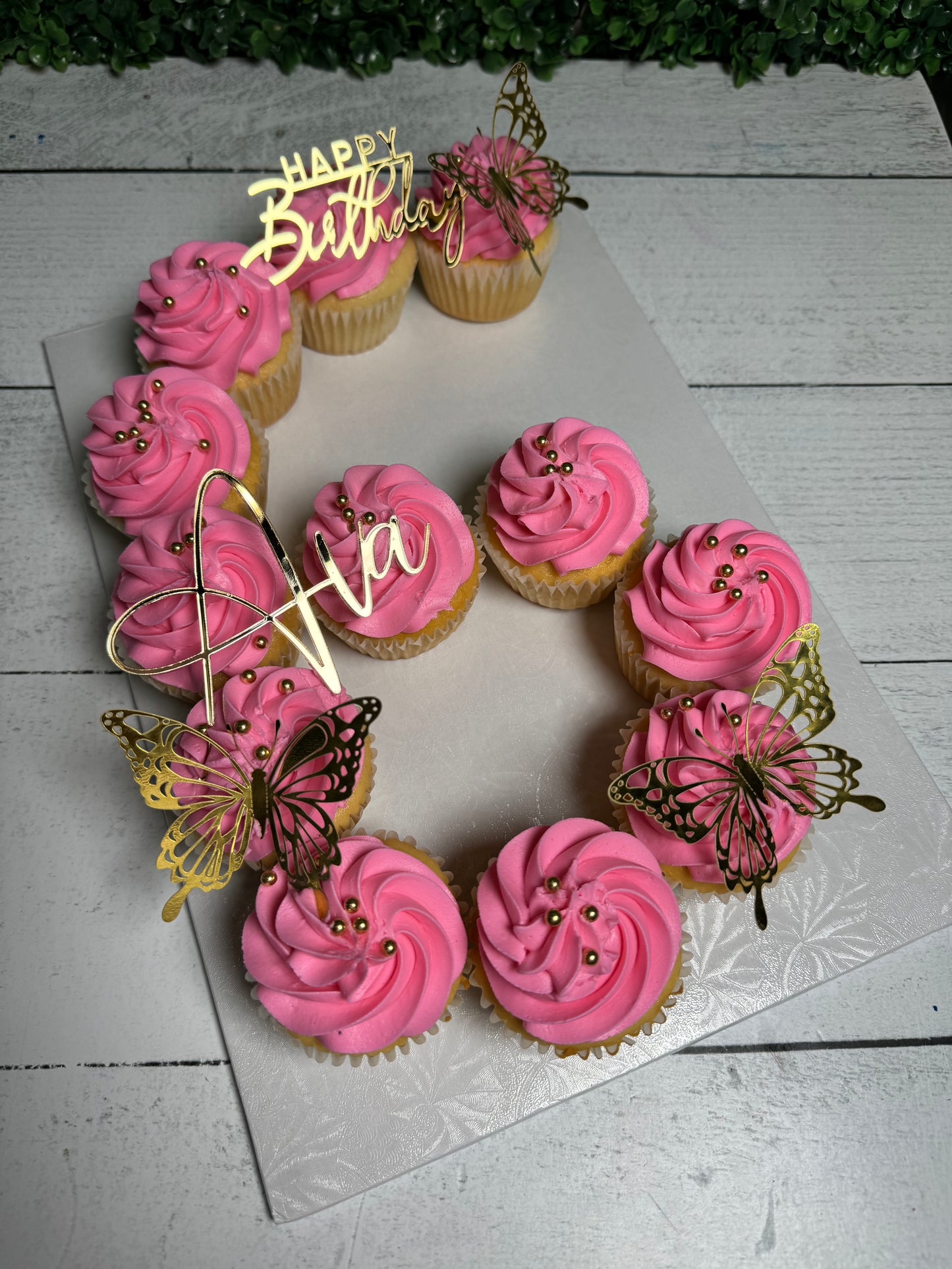 Signature Cupcake Number Cake