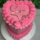 Two Layer Heart Cakes