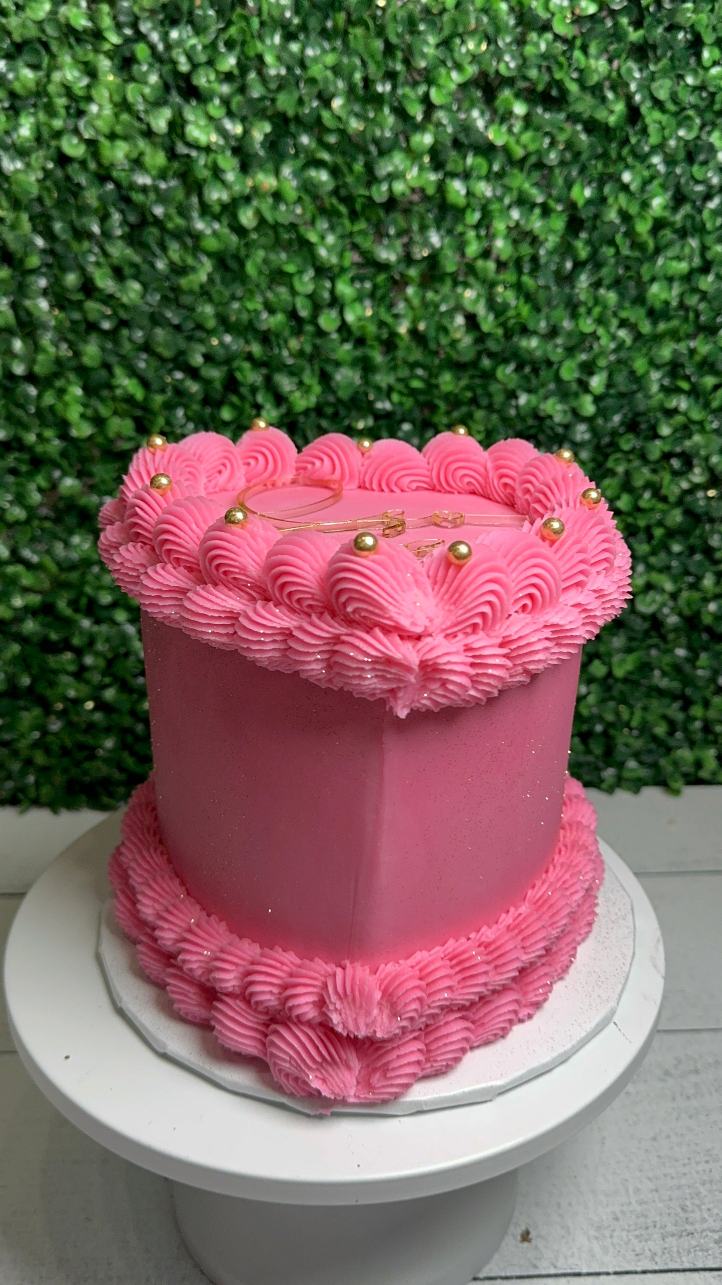 Two Layer Heart Cakes