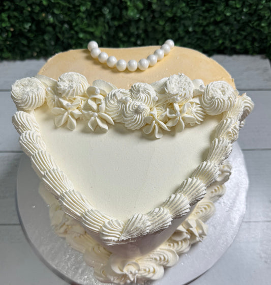 Bride To Be Heart Cake