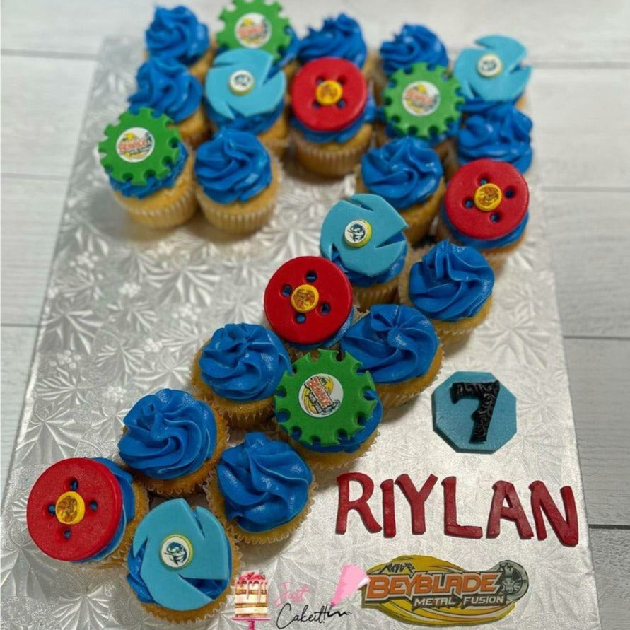 Themed Fondant Topper- Cupcake Number Cake